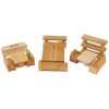 Puppenhaus-Möbel aus Holz: 13tlg. Küche Schlaf- Wohnzimmer-Öko Spielzeug-Holzspielzeug