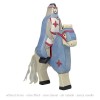 Holztiger Blauer Ritter mit Mantel  reitend (ohne Pferd)