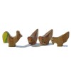 Waldorf Holztiere Hühner - Bio Bauernhof-Öko Spielzeug-Holzspielzeug