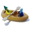 kleines Holz Boot mit Paddel-Öko Spielzeug-Naturspielzeug