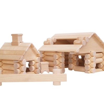 Öko Holzhaus: VARIS Baukasten 111-Öko Spielzeug-Holzspielzeug