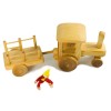Trecker mit Hänger - Holzauto-Öko Spielzeug-Naturspielzeug