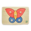 Massivholz Puzzle - Schmetterling-Öko Spielzeug-Holzspielzeug