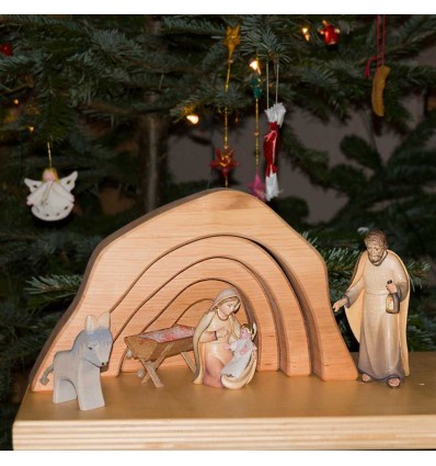 Weihnachten Waldorf Krippe klein-Öko Spielzeug-Holzspielzeug
