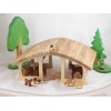 Bauernhof Stall aus Holz-Öko Spielzeug-Holzspielzeug